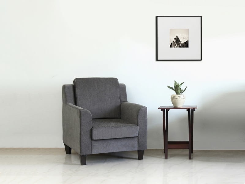 Single Seater Sofa in Grey